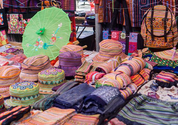 Bac Ha Market Fabrics - Hanoi Local Tours