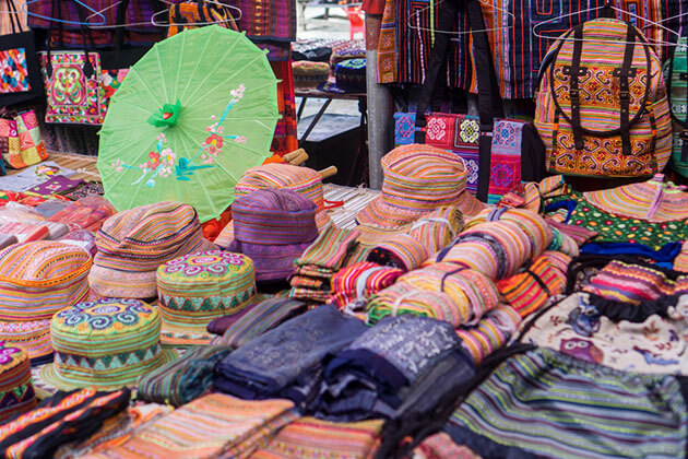 Bac Ha Market Fabrics - Hanoi Local Tours