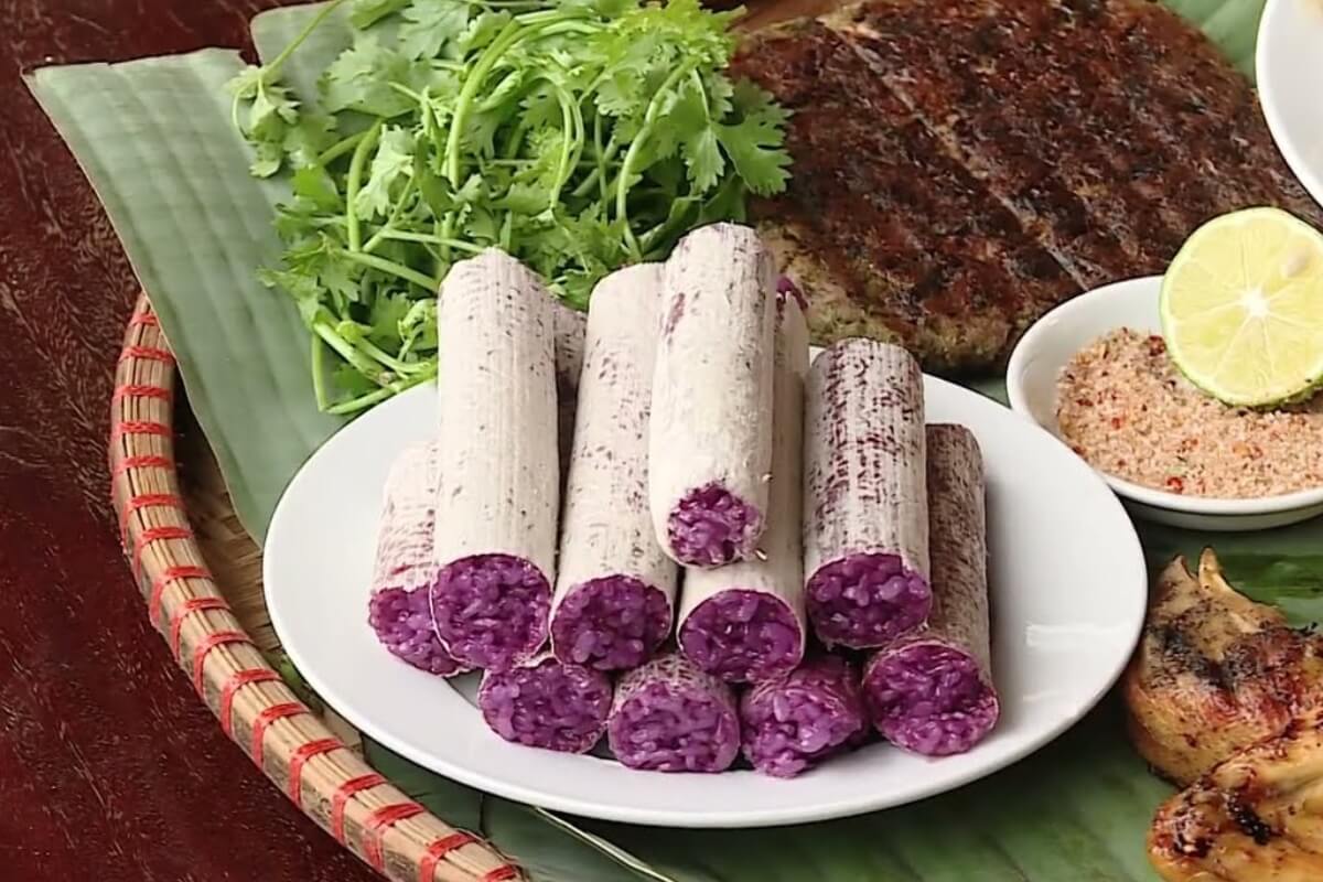 Bamboo-Tube Rice (Cơm Lam) - What to Eat in Sin Chai Village