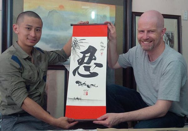 Calligraphy Class in day trips hanoi
