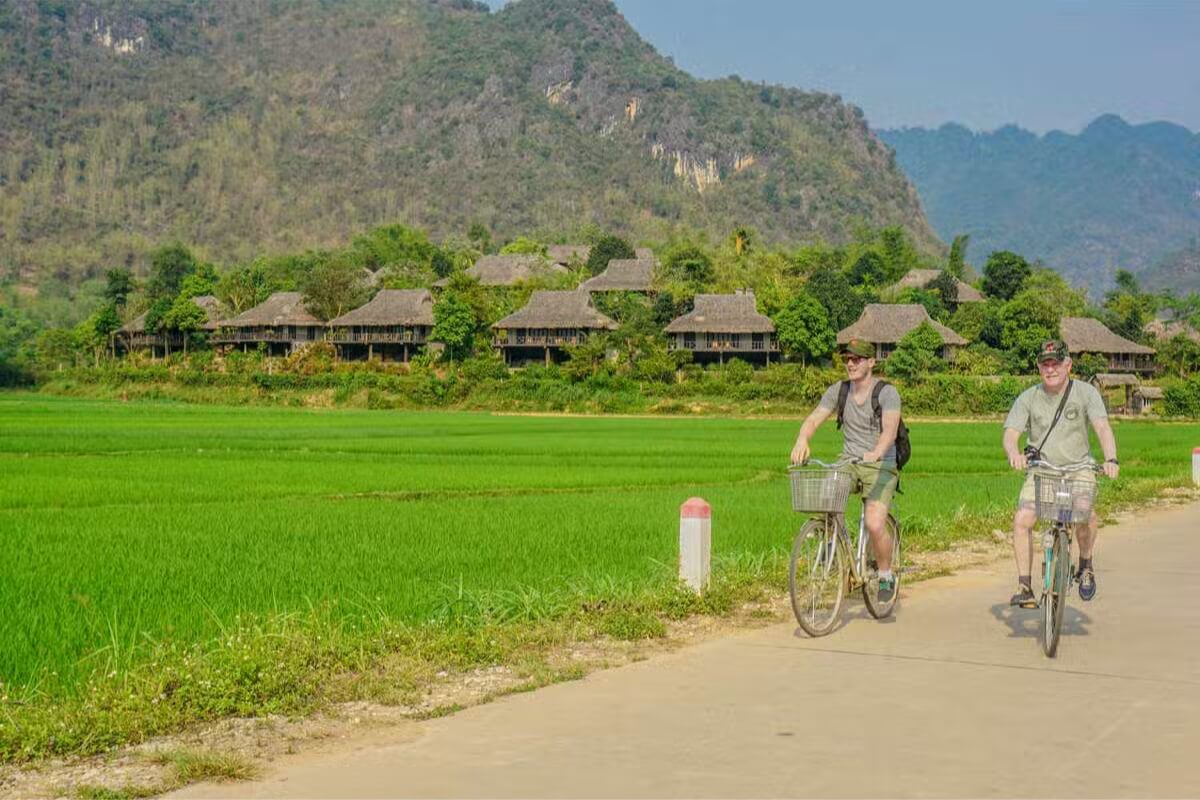 Cycling Through Mai Chau Valley