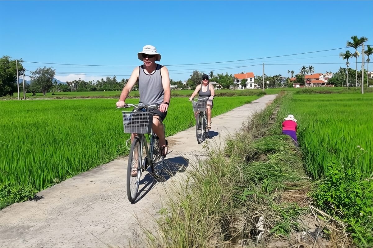 Cycling Through Rice Fields and Countryside Villages in ninh binh - things to do in vietnam for couples