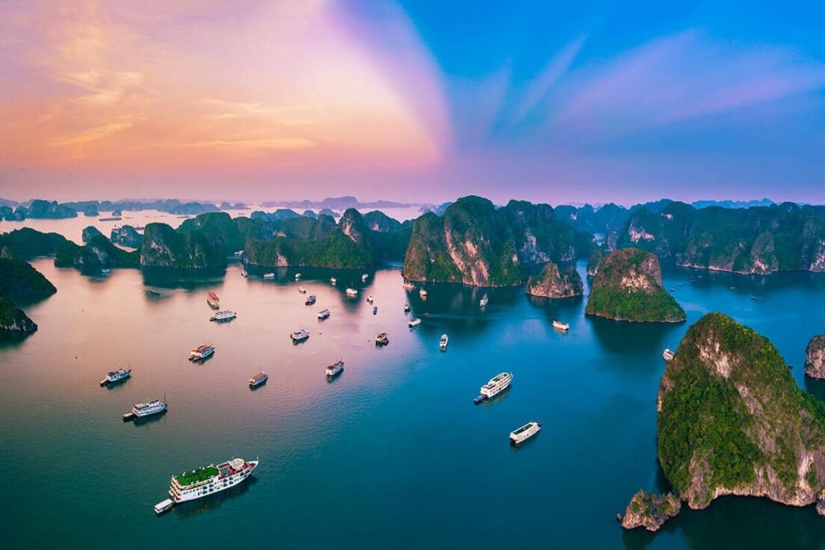 Enjoy Sunrise and Sunset Moments on Halong Bay - things to do in vietnam for couples