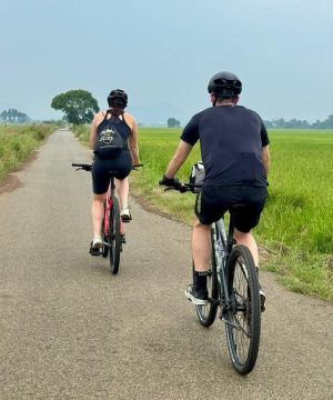 Enjoy a cycling trip through beautiful paddy fields in Bavi Eco Retreat Tour