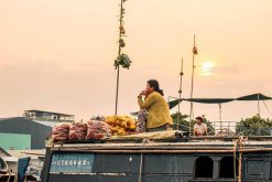 Floating Market in Mekong Delta