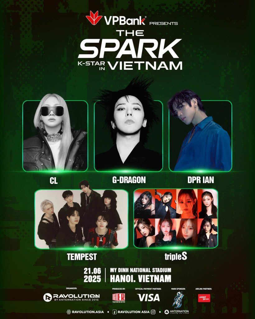 G Dragon & line up coming to Hanoi for VPBANK K-STAR SPARK VIETNAM 2025