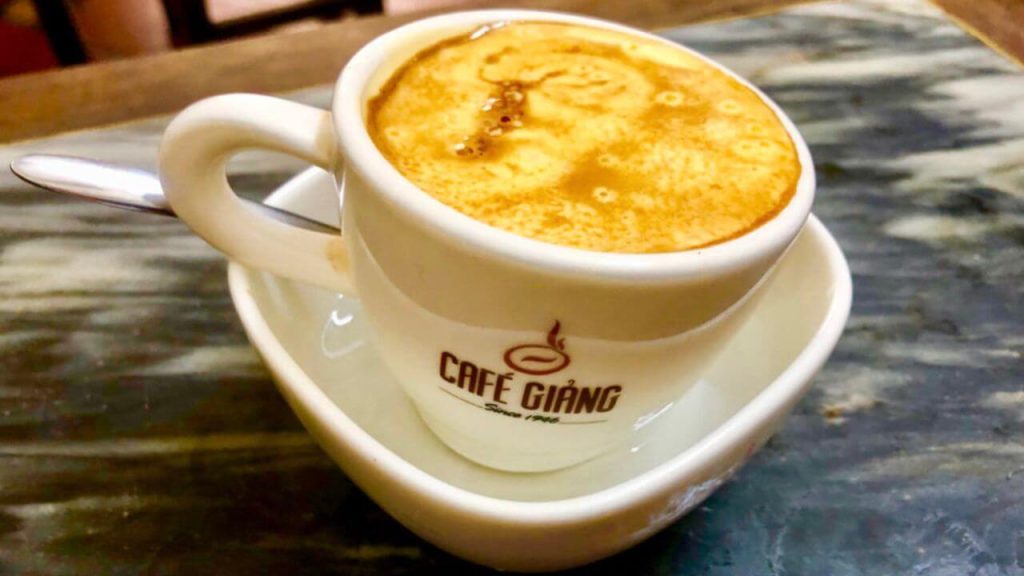 Giang Egg Coffee - hanoi food tour