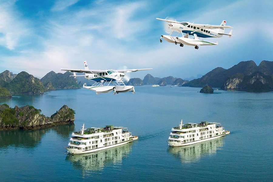 Hai Au seaplane Halong Bay Cruise Tour