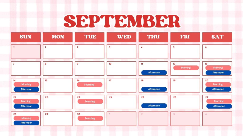 Hanoi 5 Gates Schedule in September
