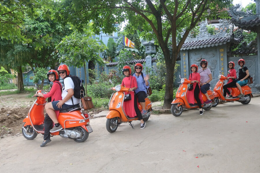 Hanoi Vespa Red River Delta Countryside