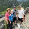Hiking the 500 steps to Mua Cave summit on a Ninh Binh tour from Hanoi
