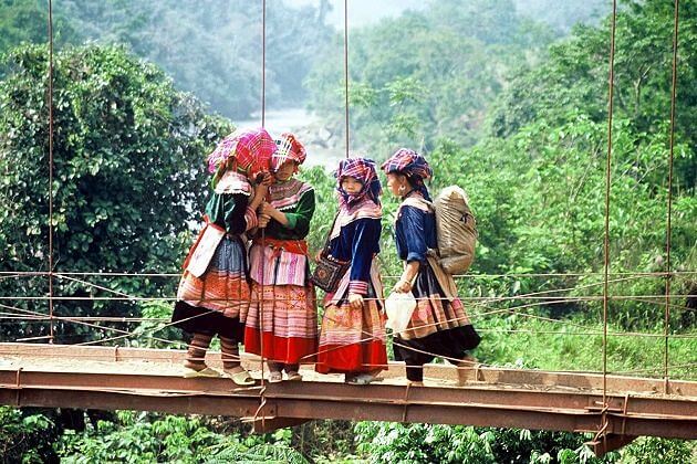 Hmong People in Cat Cat Village