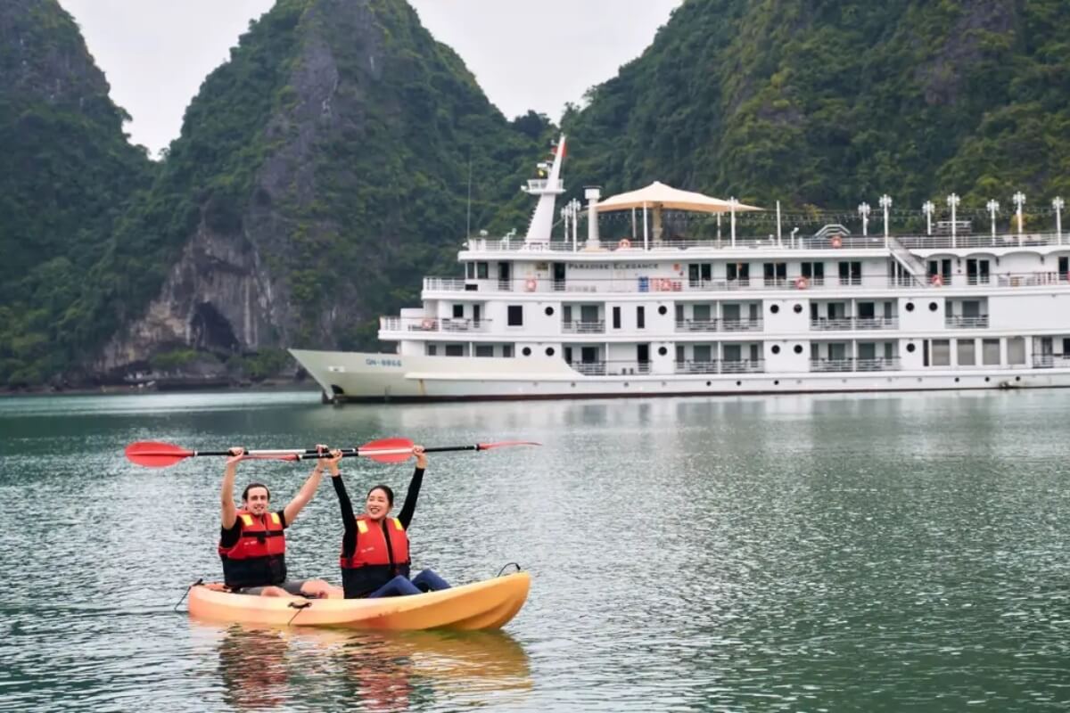 Kayaking in Halong Bay - Unforgettable Romantic Things to Do in Ha Long Bay
