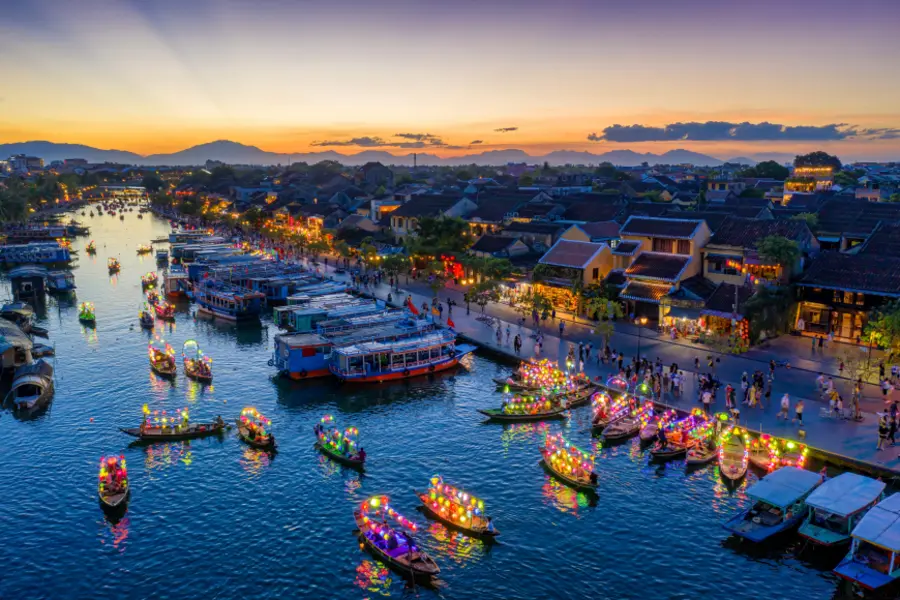 Lanterns by the river in Hoi An Ancient Town