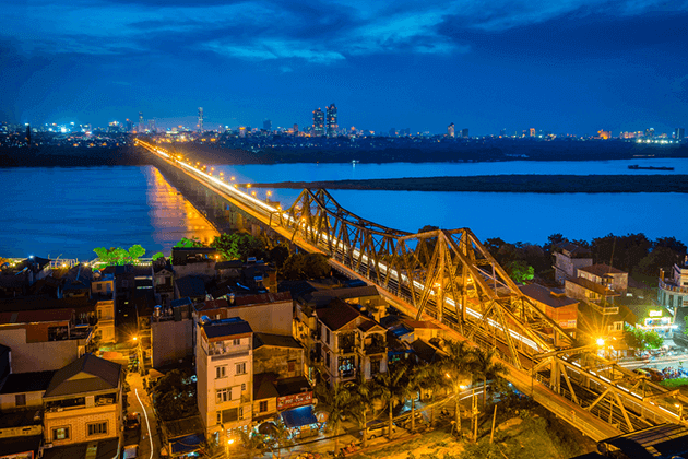 Long Bien Bridge Hanoi Vietnam