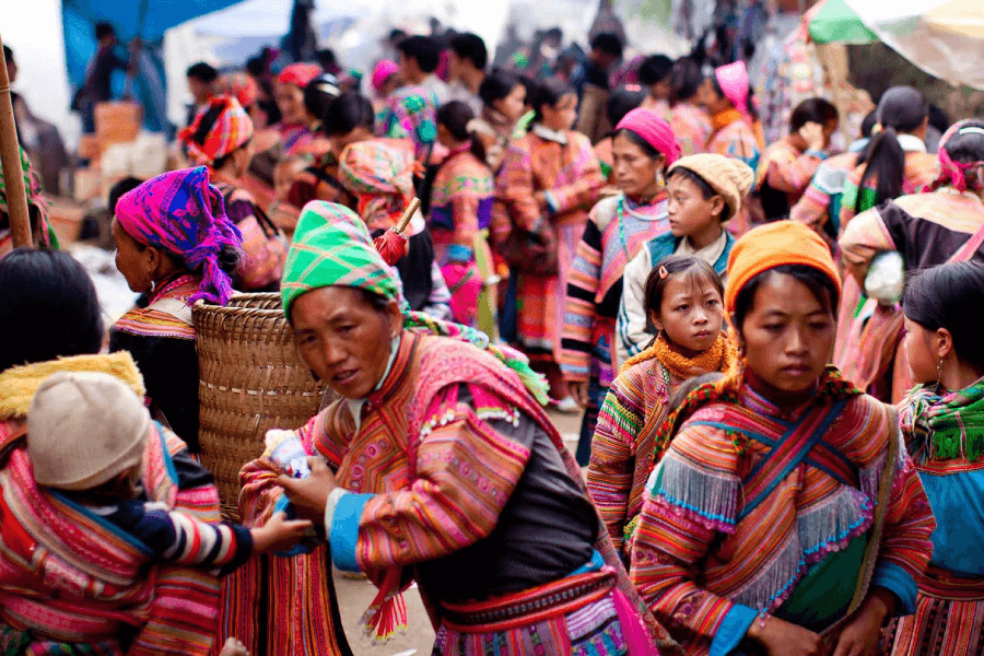 Market in Sapa, must go location with grocery store for day trip from Hanoi to Sapa