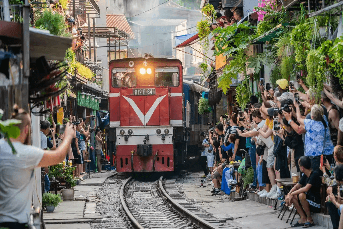 One of the most highlight for Hanoi vacations - train street