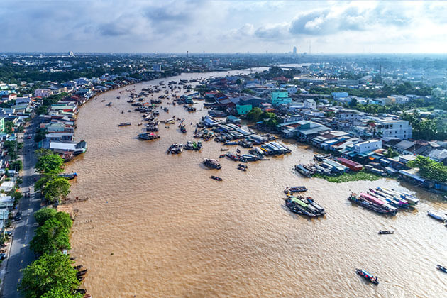 Panoramic of Mekong Delta