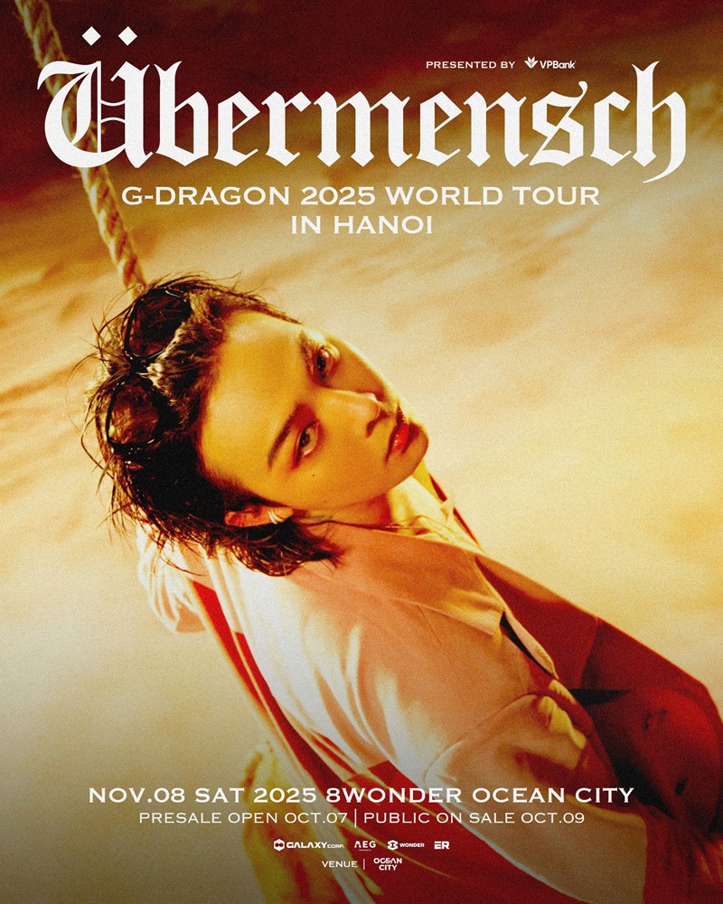 G-Dragon 2025 World Tour [Übermensch] To Hanoi Vietnam