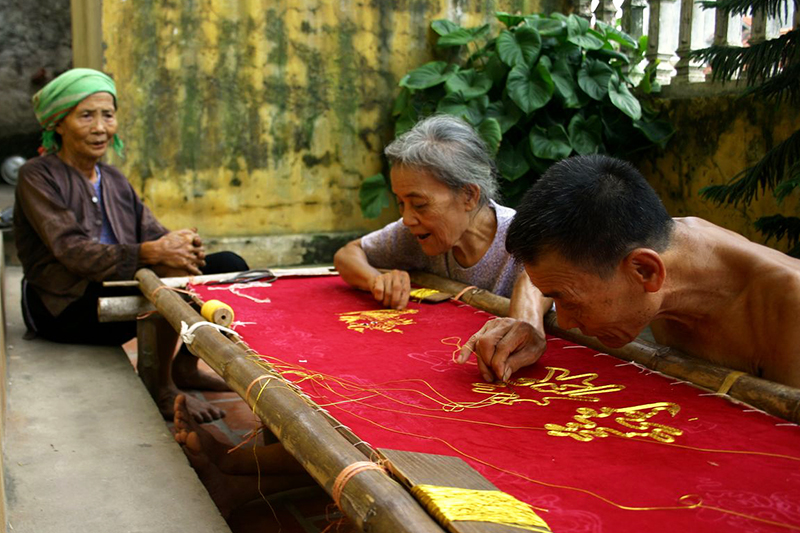 Quat Dong Embroidery Craft Village