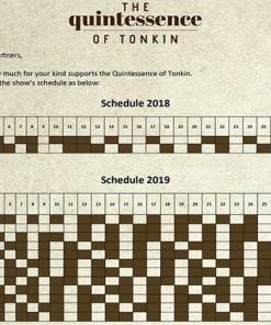 Schedule of The Quintessence of Tonkin Show 2019