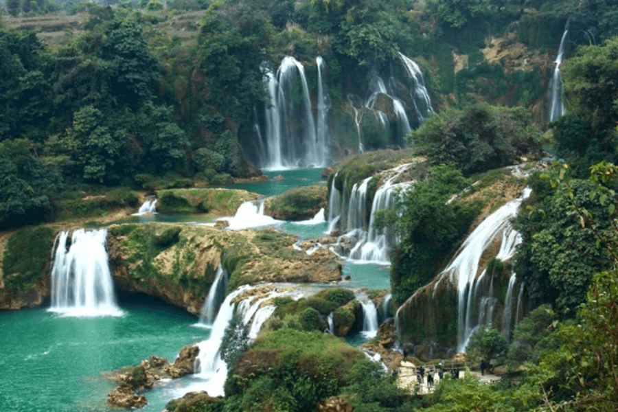 Silver Waterfall one of the most beautiful waterfall for Sapa day trip from Hanoi