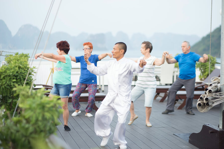 Tai Chi session - Hanoi Tour