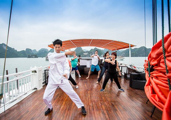 TaiChi Exercise on Cruise - Hanoi Local Tours