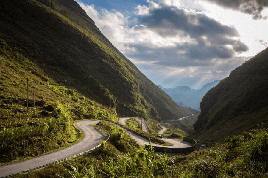 Tham Ma Slope, Ha Giang, where visitors visit in tours in north Vietnam