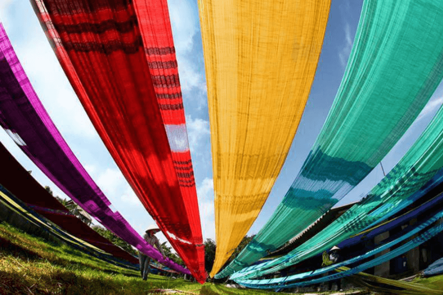 Van Phuc Silk village that located in countryside Hanoi