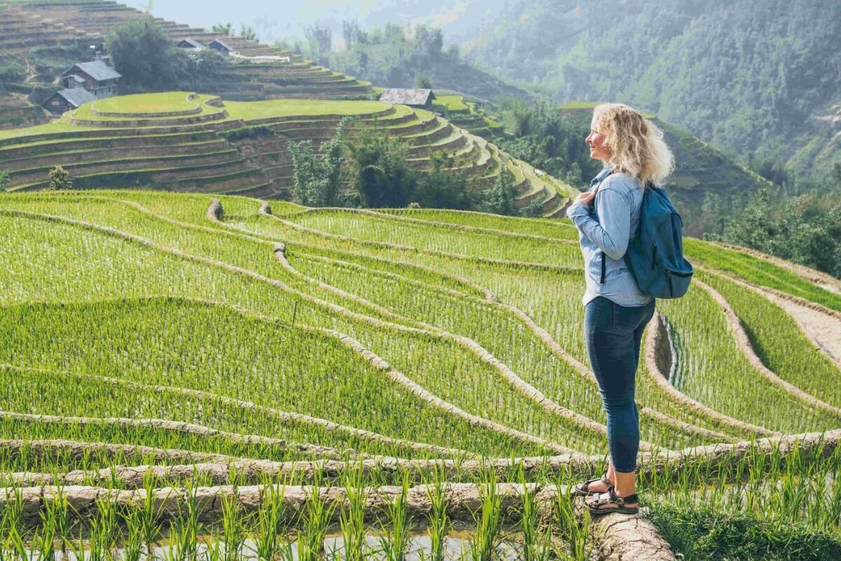 Walk Among the Rice Terraces in Nam Cang Village