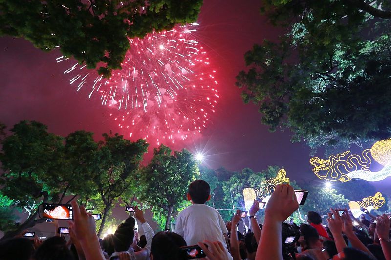 Fireworks on New Years Eve