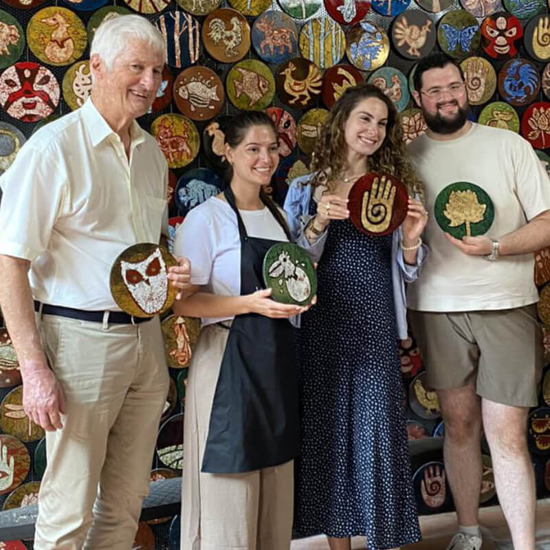 craft our own lacquer piece in Dung Di Art Studio - Hanoi Tour Packages