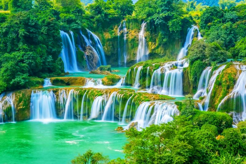 discover ban gioc waterfall in hanoi day trips