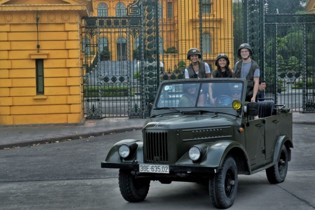 hanoi city tour by jeep