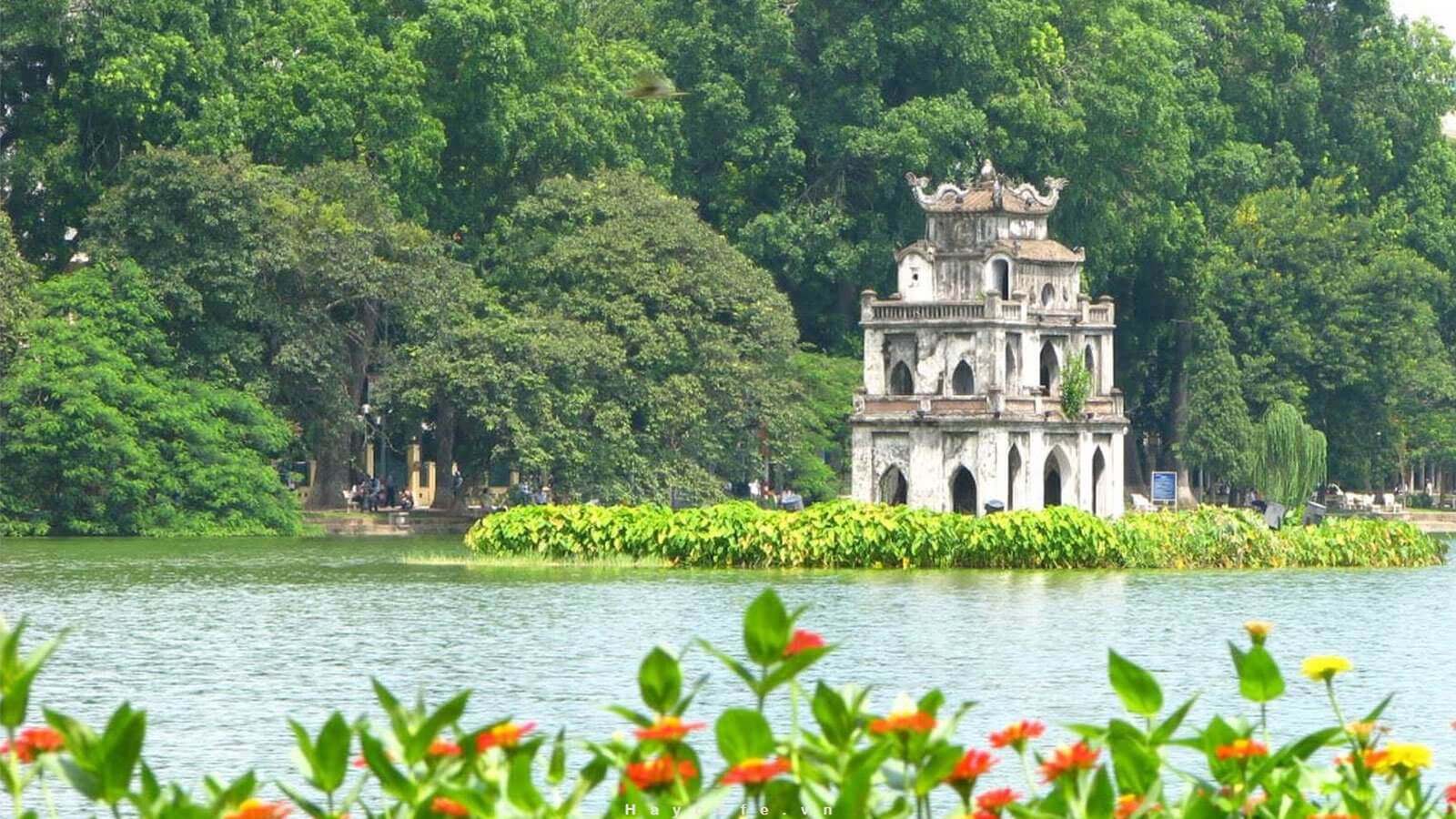 hanoi local tour - turtle tower
