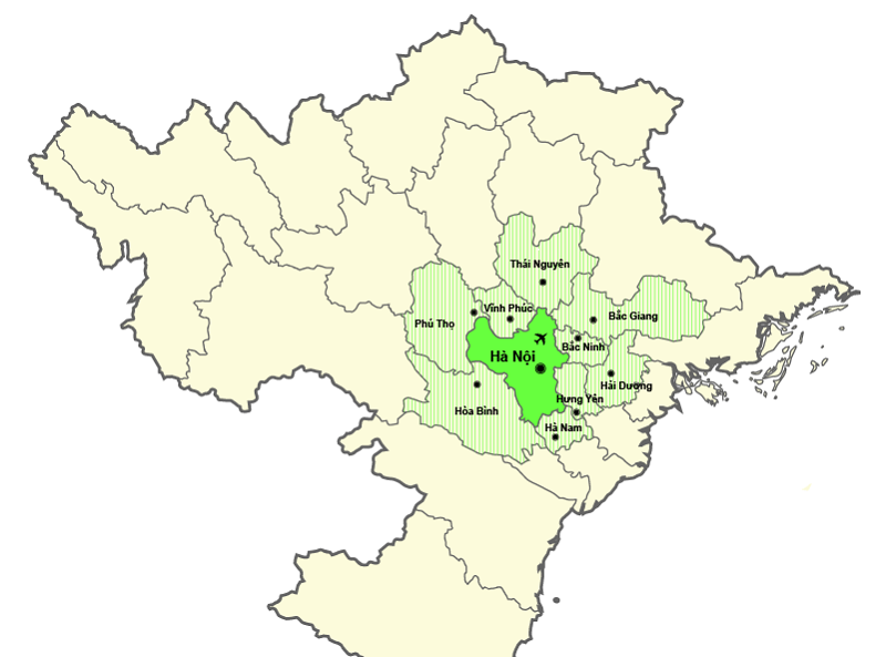Hanoi District Map