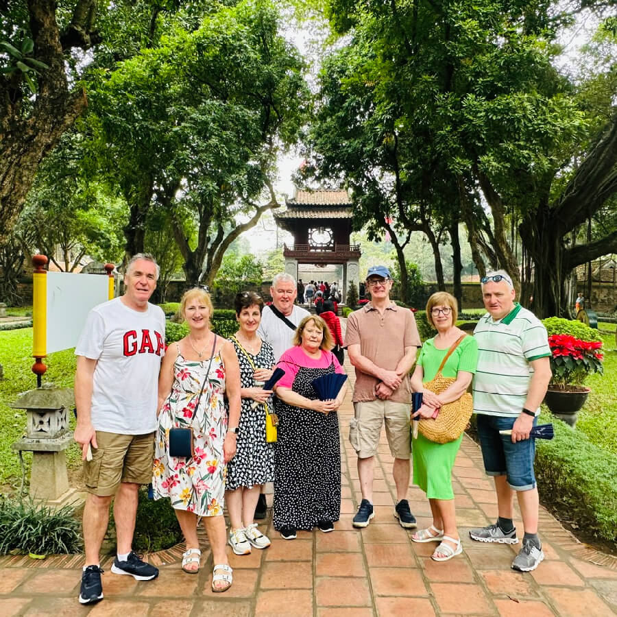 happy customer in hanoi tours - hanoi local tour