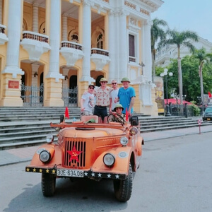 happy moment in hanoi jeep tour