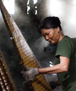 learn about making rice paper in Tho Ha Village with Hanoi Local Tour