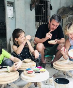 making pottery in Bat Trang Village - Hanoi Local Tour