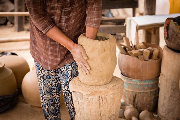 pottery village in mekong delta