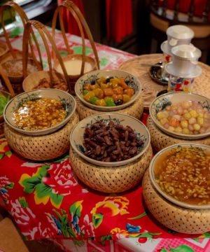 relax with refreshments and traditional Vietnamese music in Vietnam Luxury Train