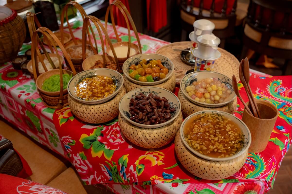 relax with refreshments and traditional Vietnamese music in Vietnam Luxury Train