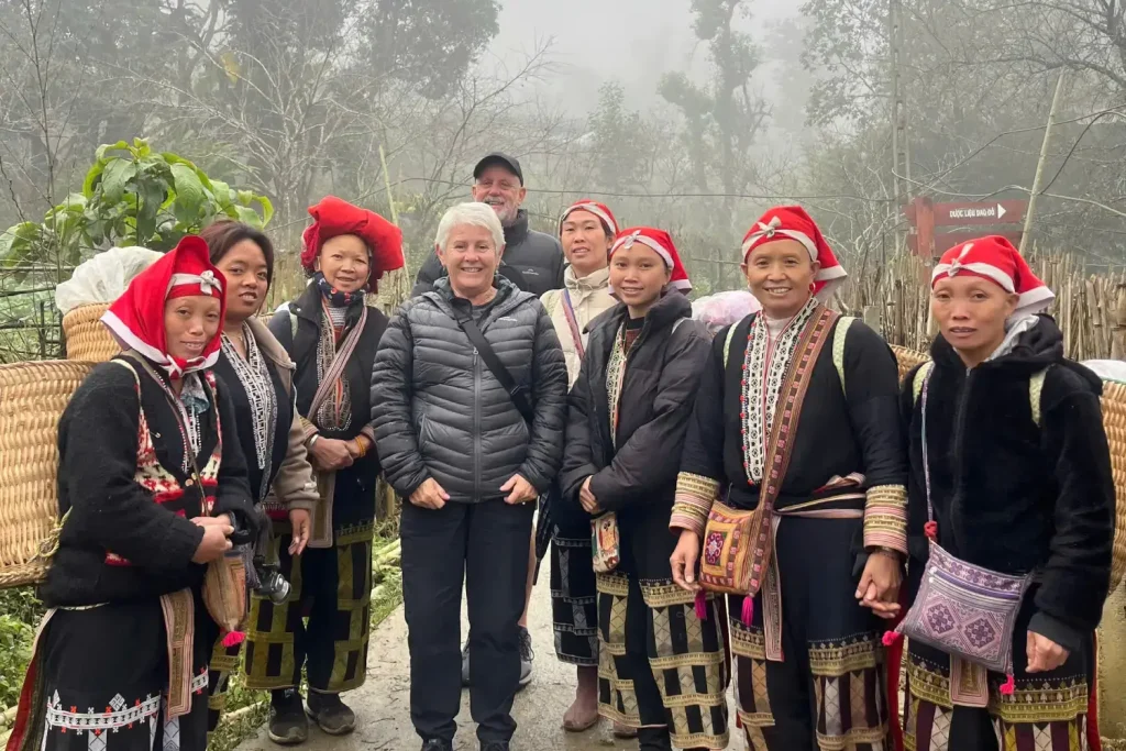 talk with local people in sapa - hanoi tour