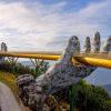 visit golden bridge in danang day tours from hanoi