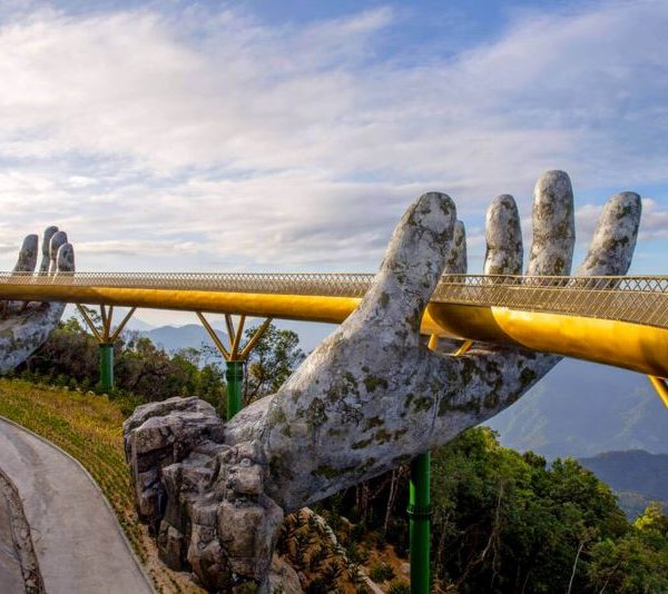 visit golden bridge in danang day tours from hanoi