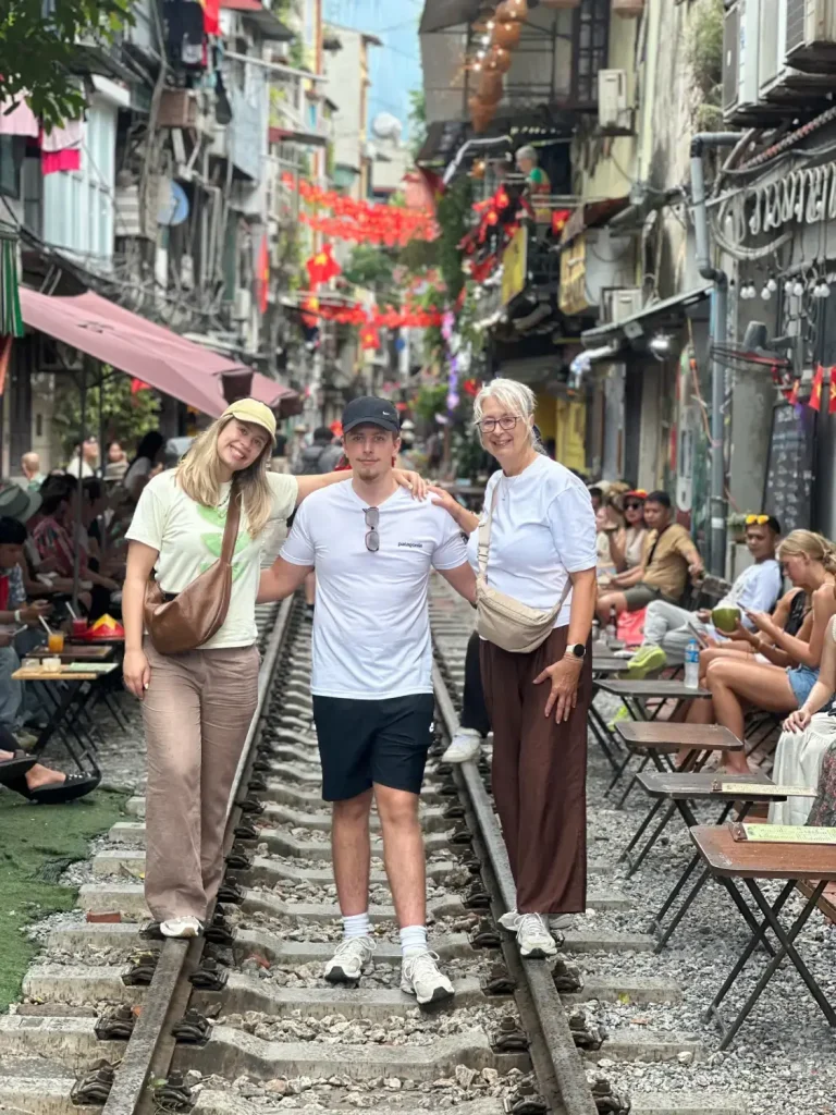 visit hanoi train street in hanoi day tour